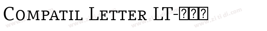Compatil Letter LT字体转换